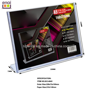 Hot Selling A5 Size PS Display Advertising and Exhibition Card Stand